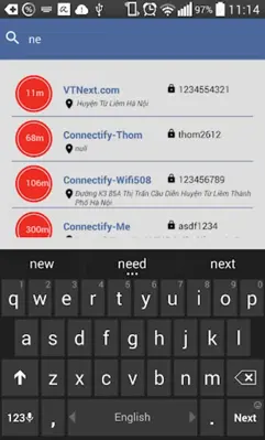 Wifi Map Passwords - Free Wifi android App screenshot 1